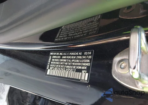 2016 Porsche Cayenne S from USA, damaged, VIN WP1AB2A26GLA95813